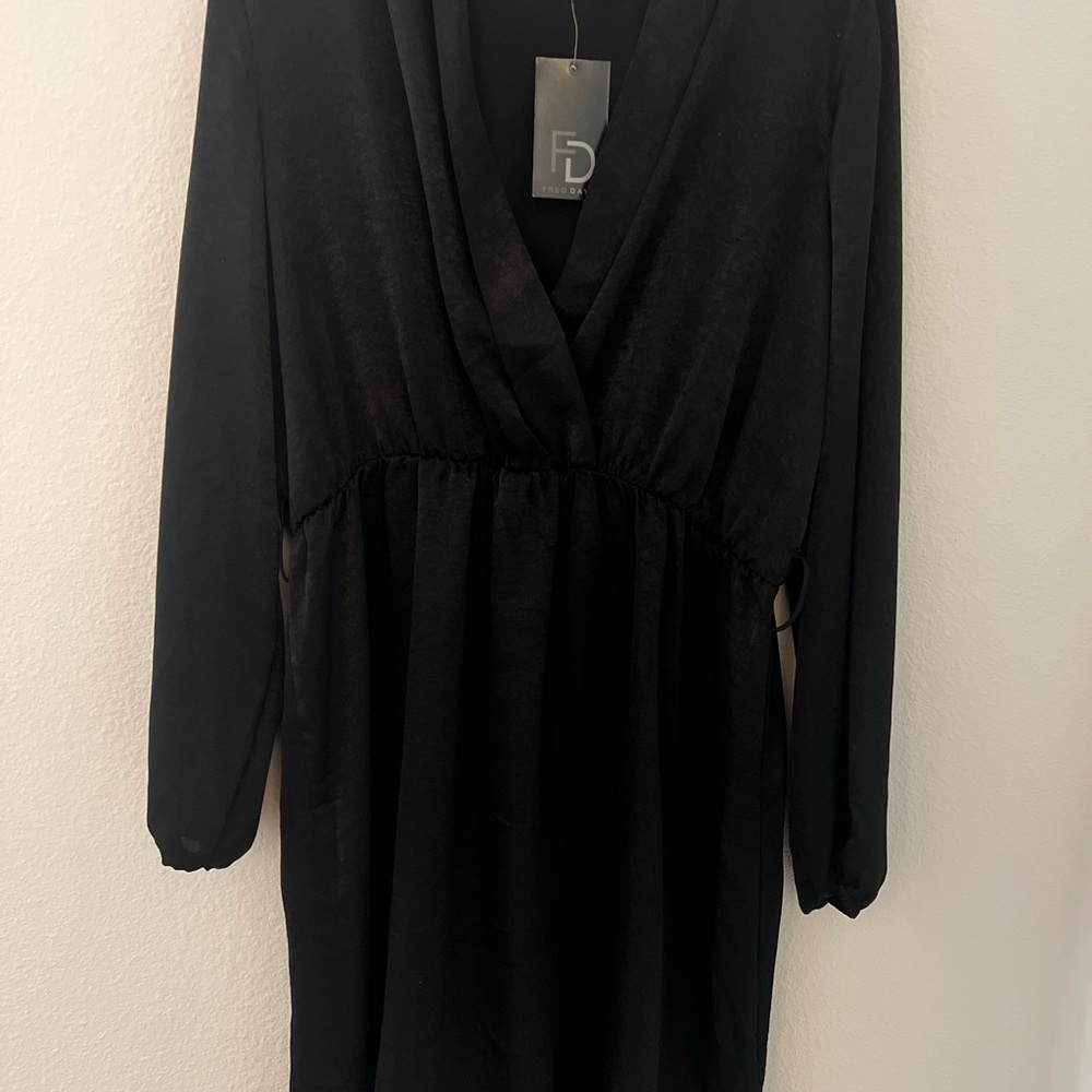 170.Fred David V-Neck Dress